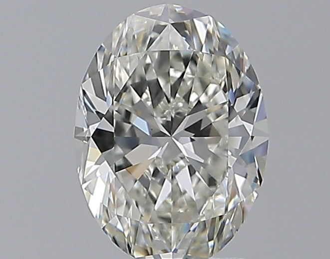 1.7 Carat Oval Natural Diamond with  Cut Diamond in 14KT  view 1
