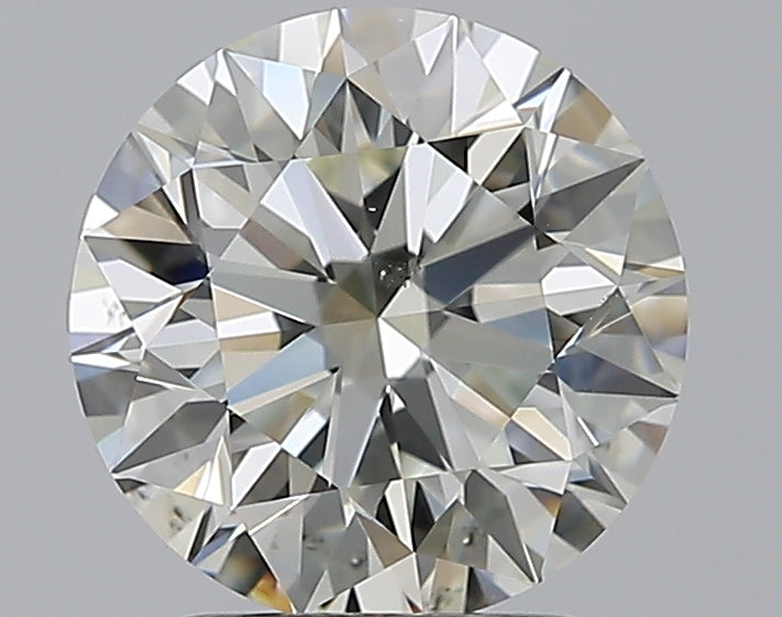 2.11 Carat Round Natural Diamond with  Cut Diamond in 14KT  view 1
