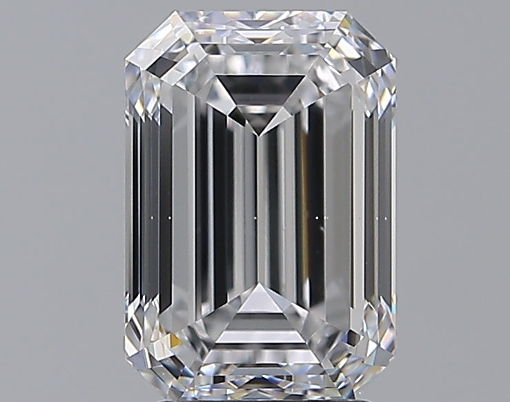 3.01 Carat Emerald Natural Diamond with  Cut Diamond in 14KT  view 1
