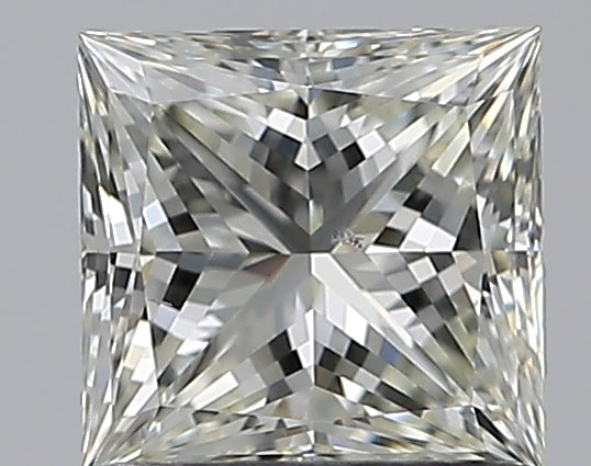 1.0 Carat Princess Natural Diamond with  Cut Diamond in 14KT  view 1
