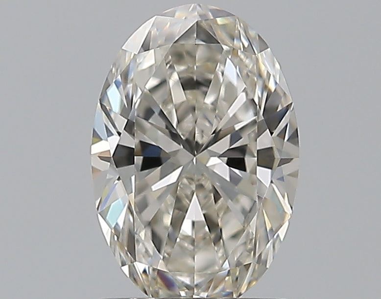 1.02 Carat Oval Natural Diamond with  Cut Diamond in 14KT  view 1
