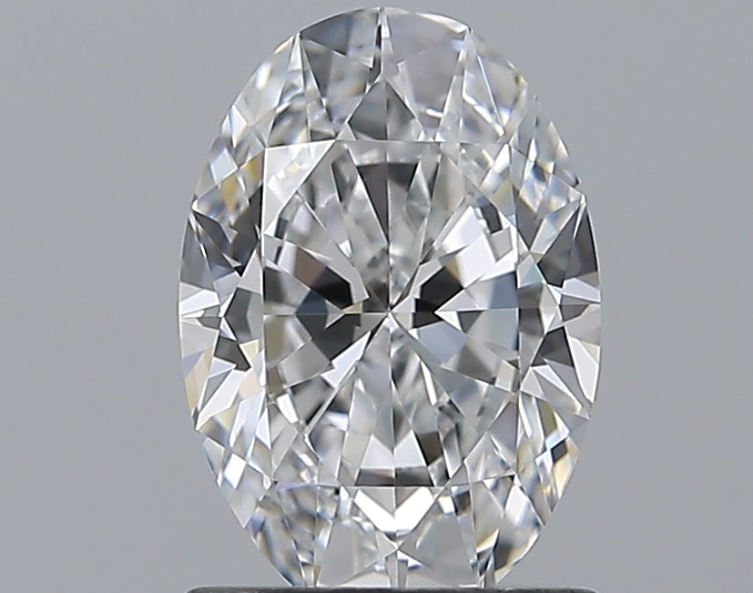 1.21 Carat Oval Natural Diamond with  Cut Diamond in 14KT  view 1
