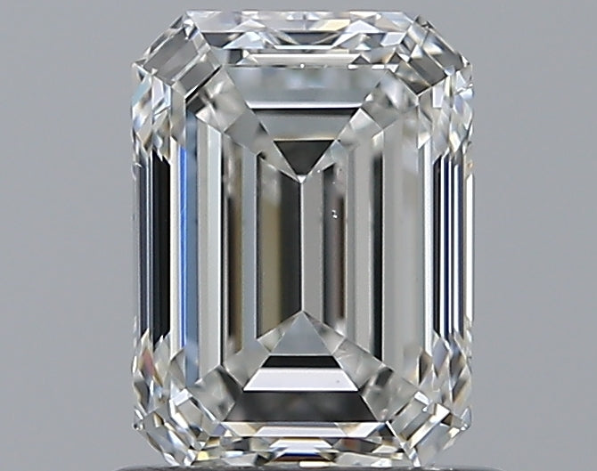 1.0 Carat Emerald Natural Diamond with  Cut Diamond in 14KT  view 1
