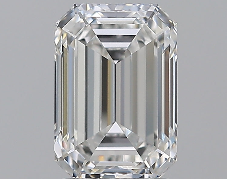 2.26 Carat Emerald Natural Diamond with  Cut Diamond in 14KT  view 1
