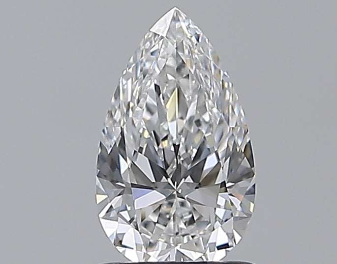 1.01 Carat Pear Natural Diamond with  Cut Diamond in 14KT  view 1
