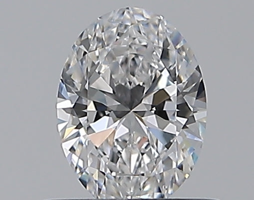 0.5 Carat Oval Natural Diamond with  Cut Diamond in 14KT  view 1
