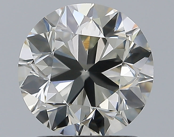 1.5 Carat Round Natural Diamond with  Cut Diamond in 14KT  view 1
