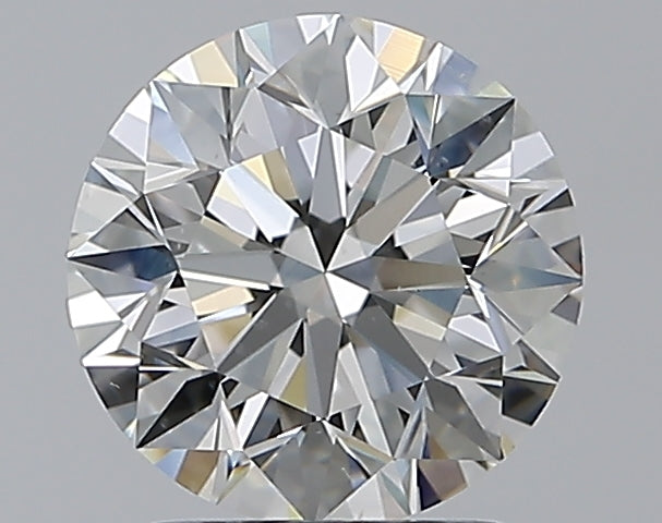 2.01 Carat Round Natural Diamond with  Cut Diamond in 14KT  view 1
