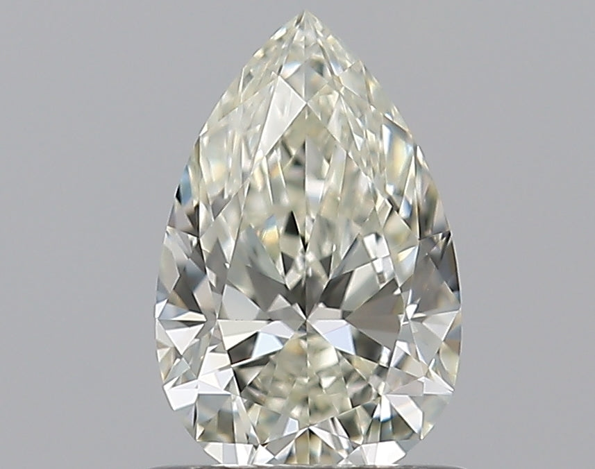 0.6 Carat Pear Natural Diamond with  Cut Diamond in 14KT  view 1
