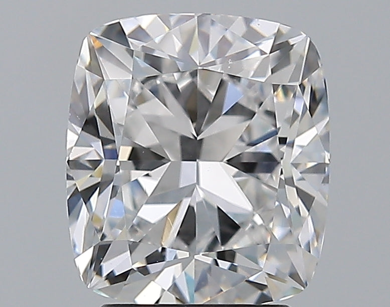 3.01 Carat Cushion Natural Diamond with  Cut Diamond in 14KT  view 1
