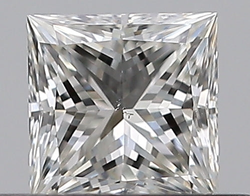 0.32 Carat Princess Natural Diamond with  Cut Diamond in 14KT  view 1
