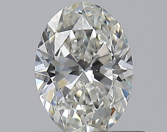 0.5 Carat Oval Natural Diamond with  Cut Diamond in 14KT  view 1
