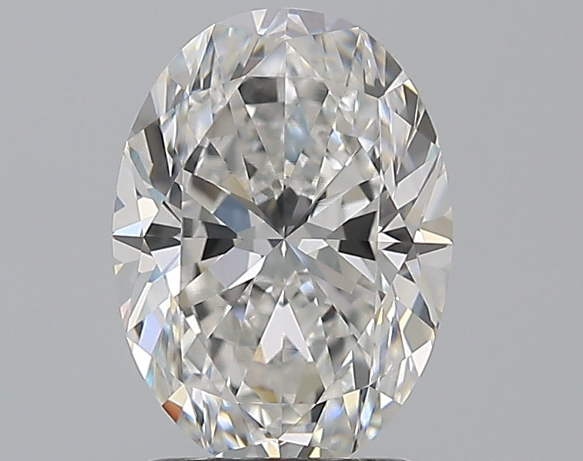 2.01 Carat Oval Natural Diamond with  Cut Diamond in 14KT  view 1
