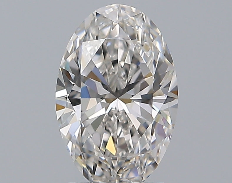 1.51 Carat Oval Natural Diamond with  Cut Diamond in 14KT  view 1
