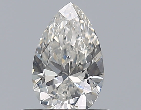 0.46 Carat Pear Natural Diamond with  Cut Diamond in 14KT  view 1
