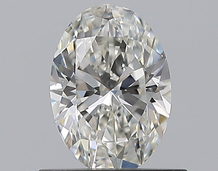 0.62 Carat Oval Natural Diamond with  Cut Diamond in 14KT  view 1
