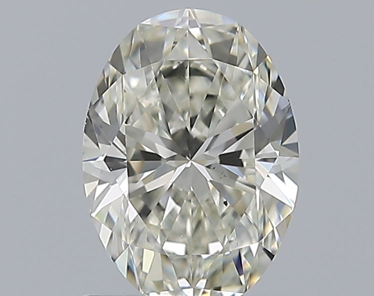0.81 Carat Oval Natural Diamond with  Cut Diamond in 14KT  view 1
