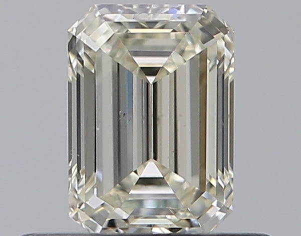0.5 Carat Emerald Natural Diamond with  Cut Diamond in 14KT  view 1
