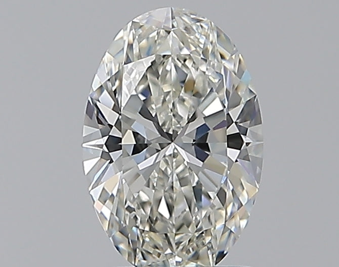 1.3 Carat Oval Natural Diamond with  Cut Diamond in 14KT  view 1
