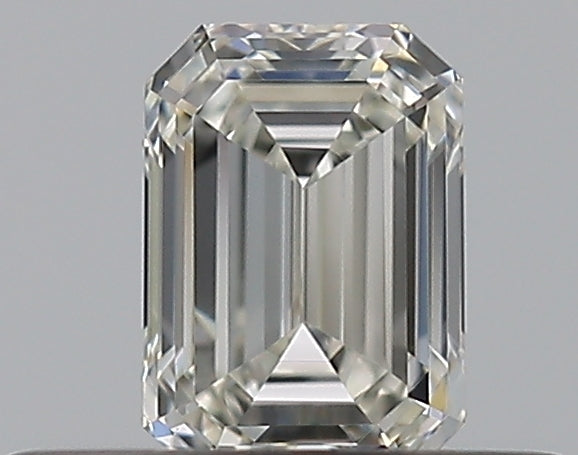 0.31 Carat Emerald Natural Diamond with  Cut Diamond in 14KT  view 1
