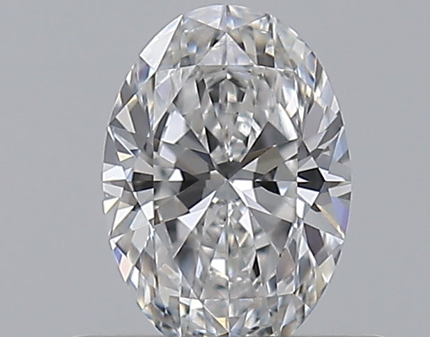 0.43 Carat Oval Natural Diamond with  Cut Diamond in 14KT  view 1
