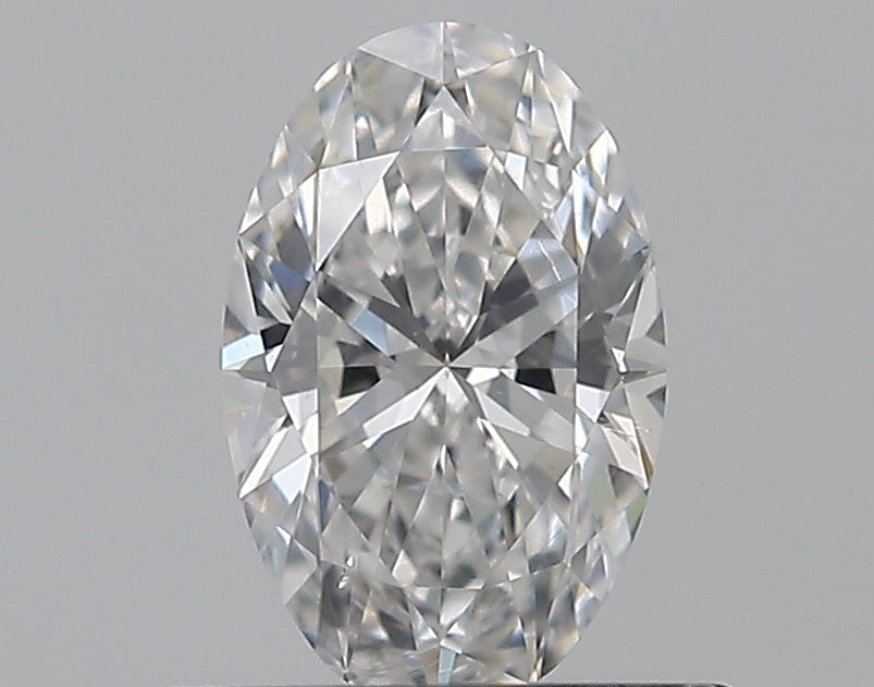 0.51 Carat Oval Natural Diamond with  Cut Diamond in 14KT  view 1
