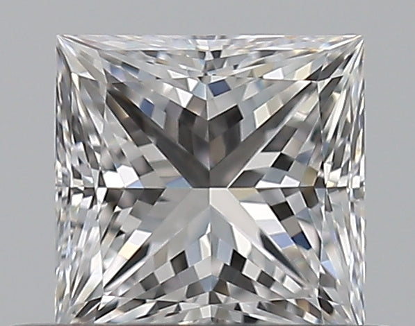 0.51 Carat Princess Natural Diamond with  Cut Diamond in 14KT  view 1
