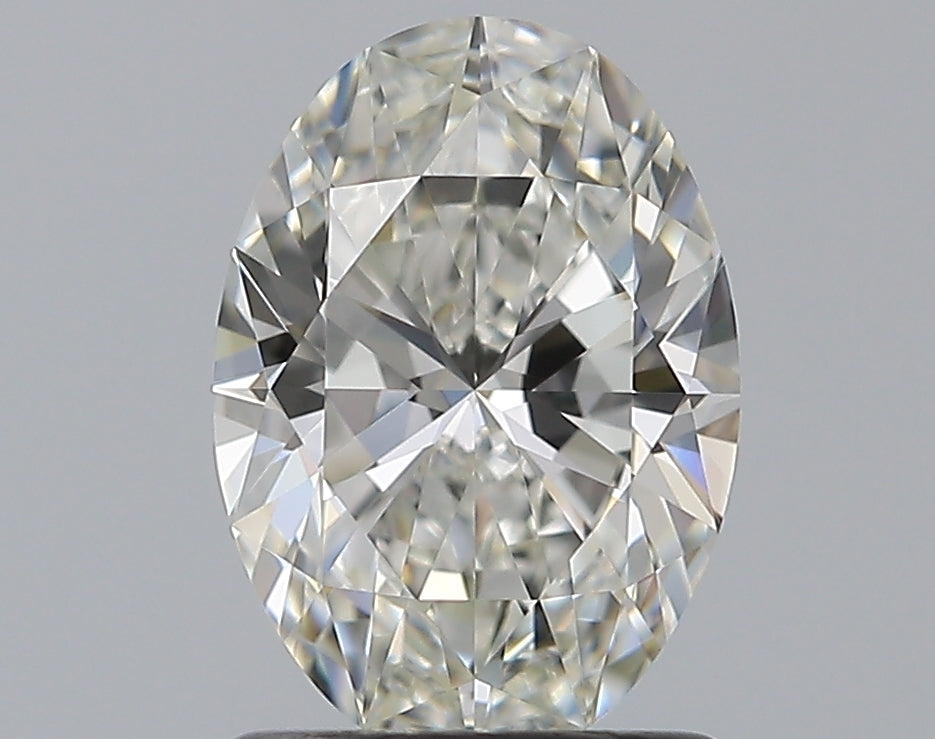 1.2 Carat Oval Natural Diamond with  Cut Diamond in 14KT  view 1
