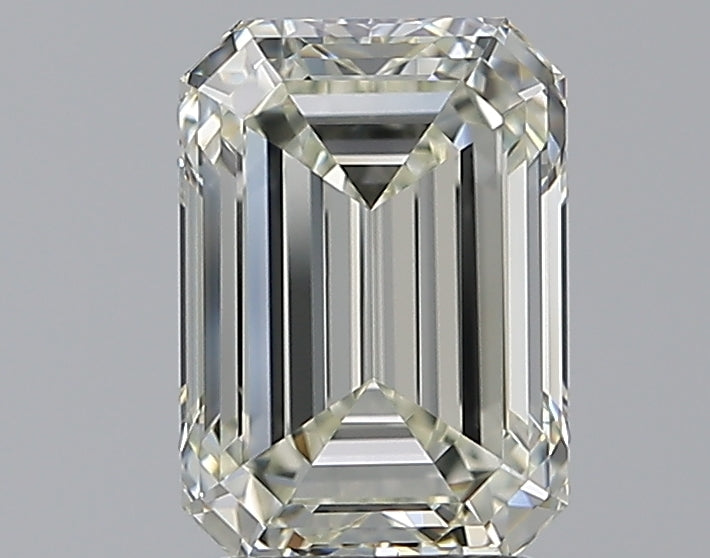 2.68 Carat Emerald Natural Diamond with  Cut Diamond in 14KT  view 1
