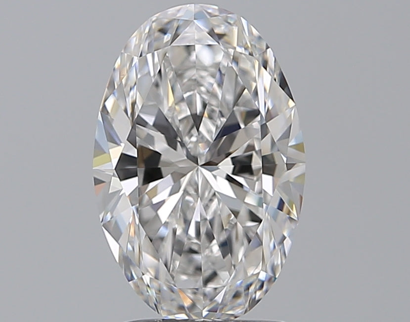 2.51 Carat Oval Natural Diamond with  Cut Diamond in 14KT  view 1
