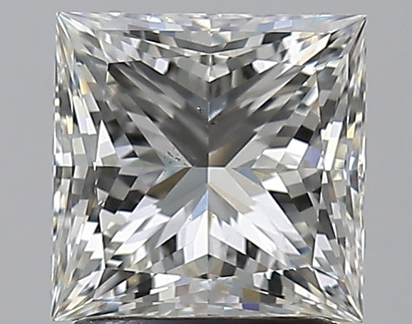 1.7 Carat Princess Natural Diamond with  Cut Diamond in 14KT  view 1
