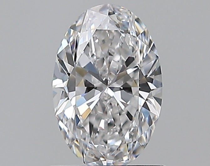 0.9 Carat Oval Natural Diamond with  Cut Diamond in 14KT  view 1
