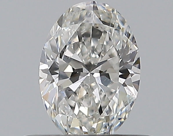 0.35 Carat Oval Natural Diamond with  Cut Diamond in 14KT  view 1
