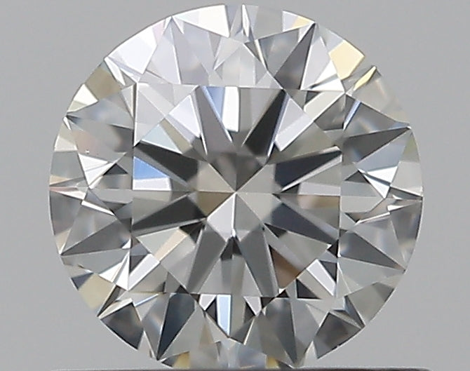 0.65 Carat Round Natural Diamond with  Cut Diamond in 14KT  view 1
