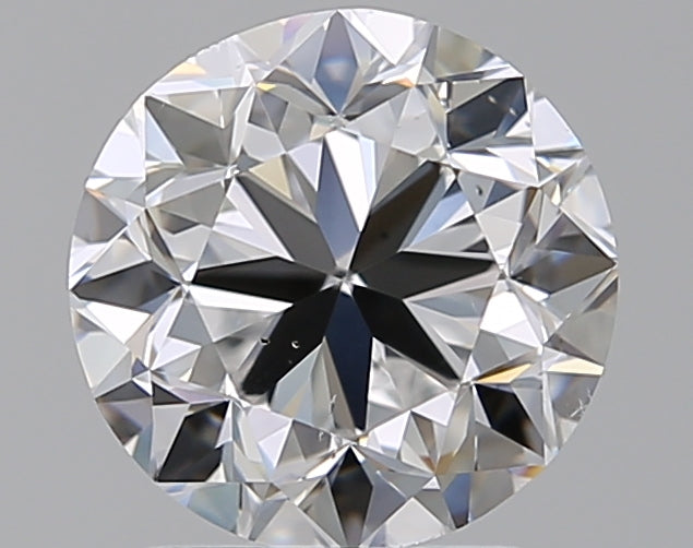 2.01 Carat Round Natural Diamond with  Cut Diamond in 14KT  view 1
