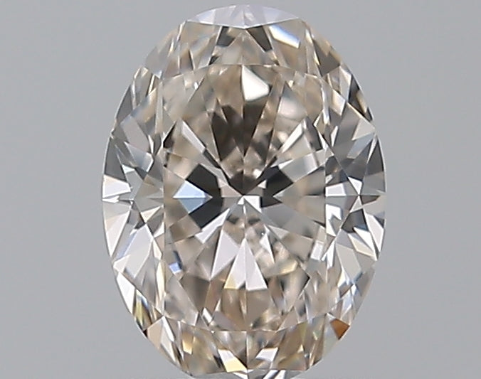 0.91 Carat Oval Natural Diamond with  Cut Diamond in 14KT  view 1

