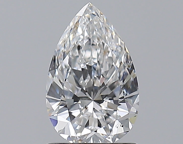 1.02 Carat Pear Natural Diamond with  Cut Diamond in 14KT  view 1
