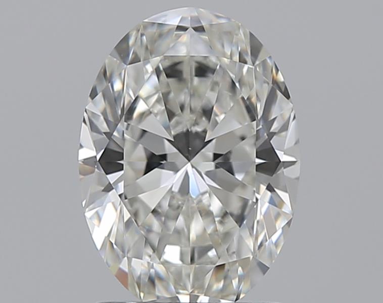 1.35 Carat Oval Natural Diamond with  Cut Diamond in 14KT  view 1

