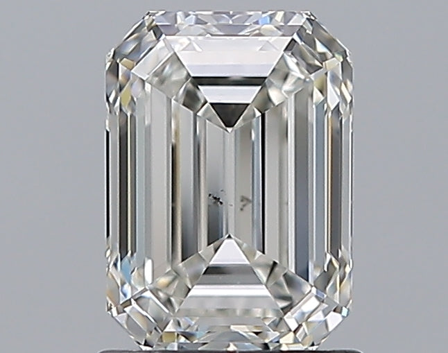 1.51 Carat Emerald Natural Diamond with  Cut Diamond in 14KT  view 1
