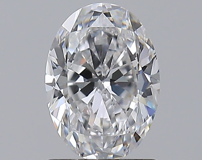 1.29 Carat Oval Natural Diamond with  Cut Diamond in 14KT  view 1
