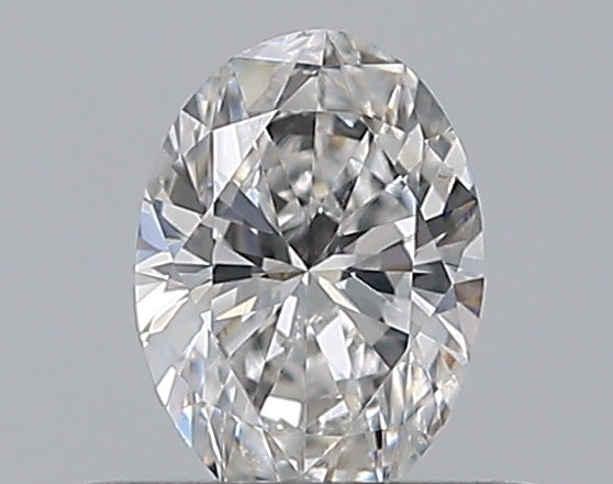 0.3 Carat Oval Natural Diamond with  Cut Diamond in 14KT  view 1
