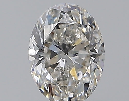 0.7 Carat Oval Natural Diamond with  Cut Diamond in 14KT  view 1
