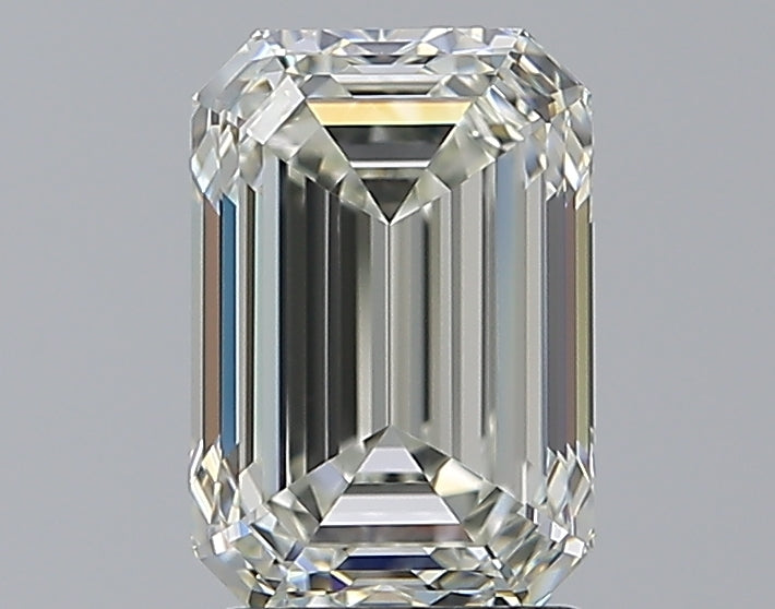 2.51 Carat Emerald Natural Diamond with  Cut Diamond in 14KT  view 1
