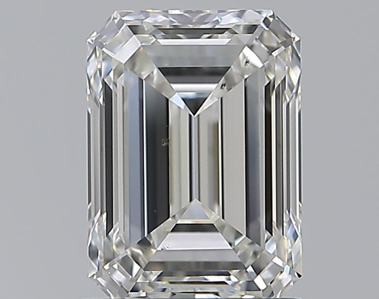 1.31 Carat Emerald Natural Diamond with  Cut Diamond in 14KT  view 1
