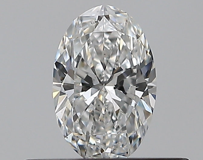 0.3 Carat Oval Natural Diamond with  Cut Diamond in 14KT  view 1
