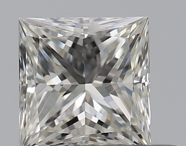 0.35 Carat Princess Natural Diamond with  Cut Diamond in 14KT  view 1
