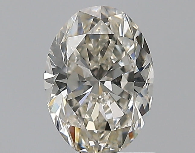 1.0 Carat Oval Natural Diamond with  Cut Diamond in 14KT  view 1
