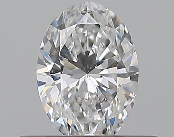 0.33 Carat Oval Natural Diamond with  Cut Diamond in 14KT  view 1
