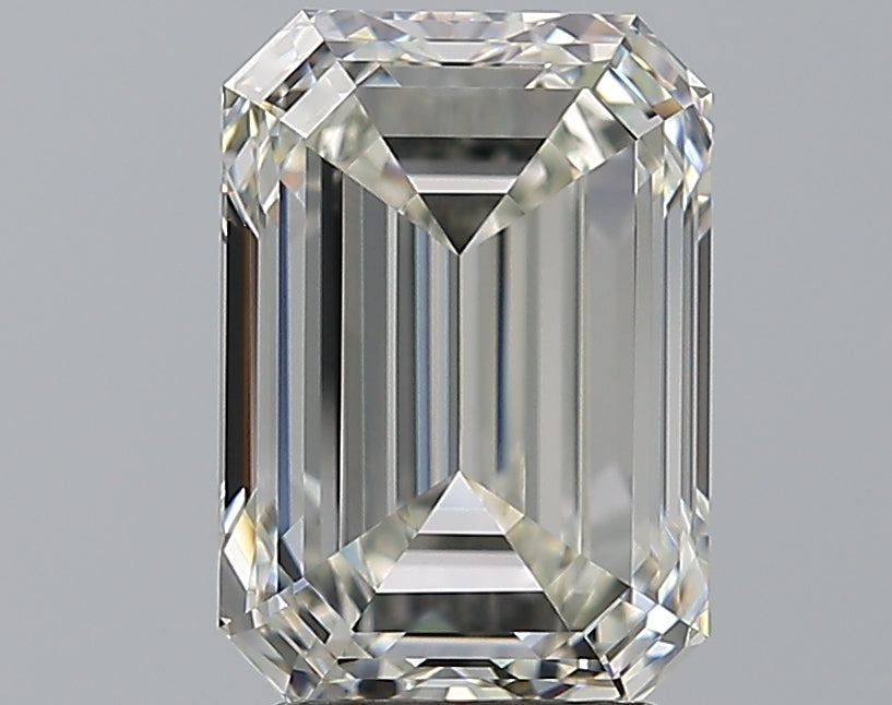 3.01 Carat Emerald Natural Diamond with  Cut Diamond in 14KT  view 1
