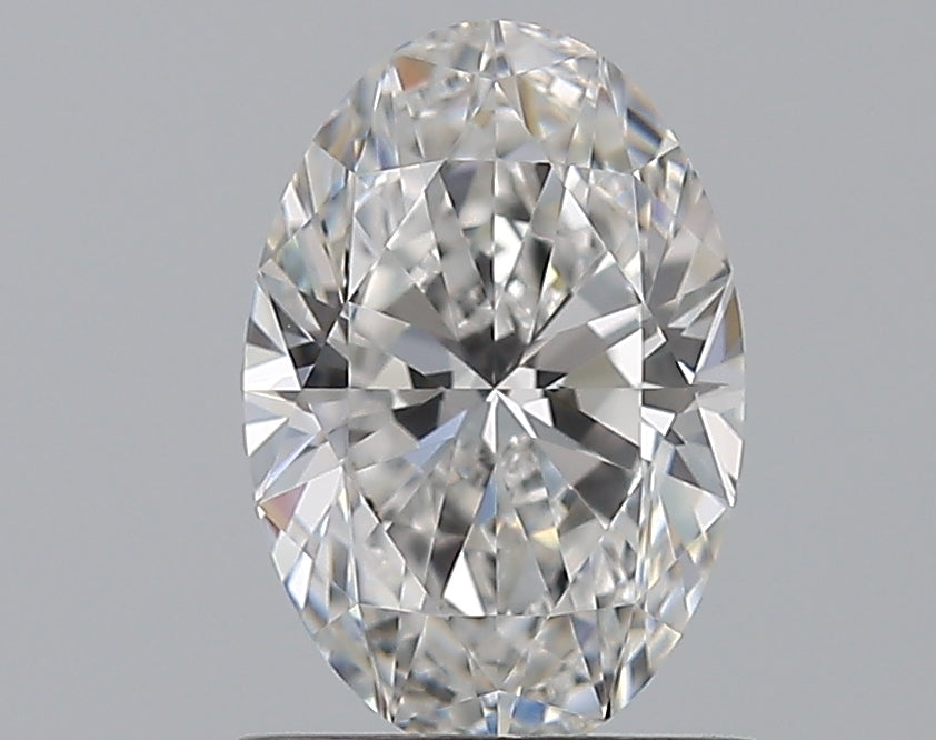 1.01 Carat Oval Natural Diamond with  Cut Diamond in 14KT  view 1

